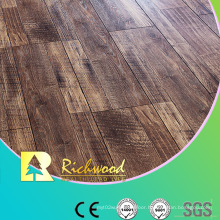 Commercial E0 HDF AC3 Embossed Oak V-Grooved Laminate Flooring